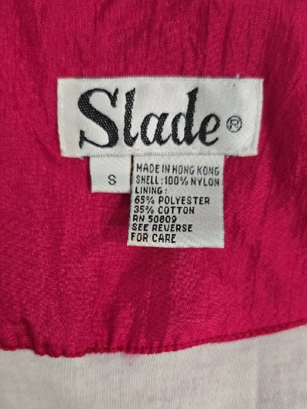 Slade 80s Colorblock Windbreaker Jacket - VINTAGE - SMALL